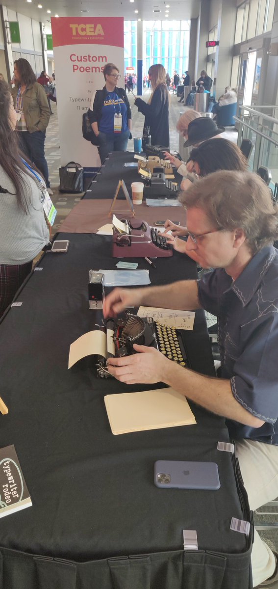 History shows there is usually an anti-movement to most innovations as drawbacks to current technology appear. I call it the rubber-banned effect. Masked as nastalga. Tired of click counts, drivers, expensive toner? Go with a typewriter and whiteout😂 #TCEA2020 #typewriterrodeo