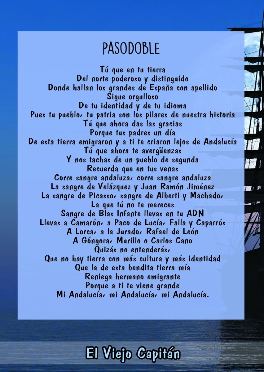 lacomparsaconil's tweet photo. Buenas!! Os dejamos una de las letras de pasodoble que interpretamos anoche en nuestra actuación en el GTF! Esperamos que os haya gustado!⚓⚓⚓ https://t.co/Zdz8lafHTJ
