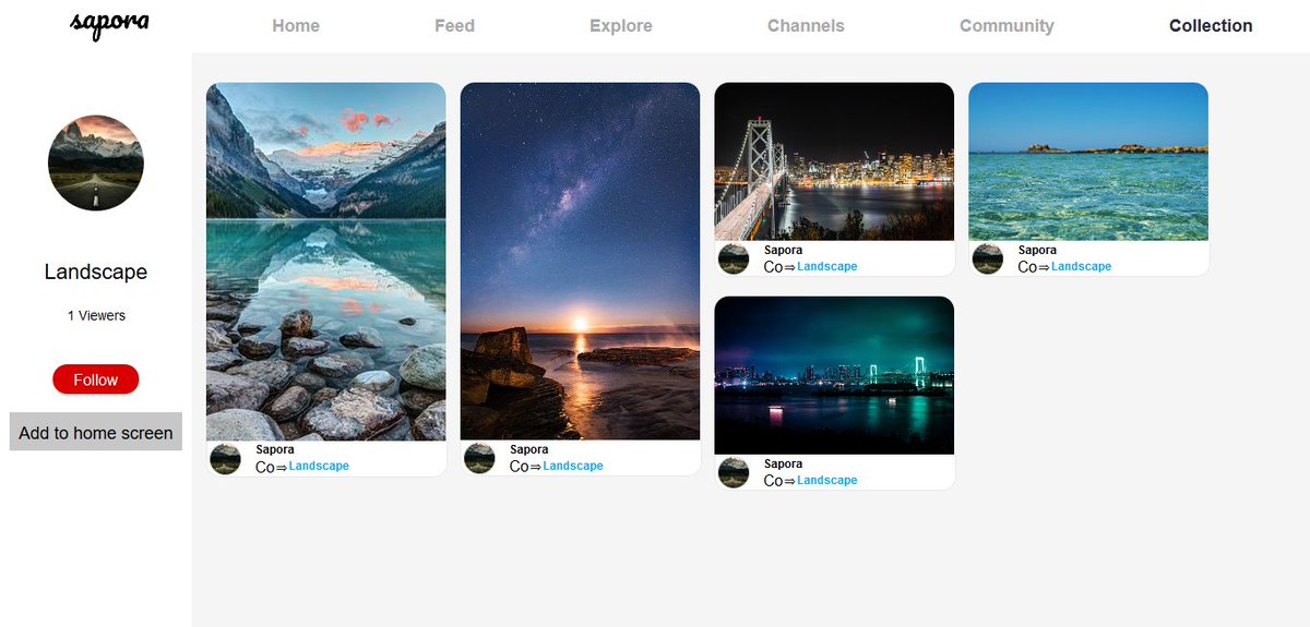 SAPORAsignal's tweet photo. We're proud to announce the #sapora #socialnetwork for desktops and mac.
Collections are the perfect way to start collecting your memories.
#startup #product #love #business #social #network #company https://t.co/jCBpzWRvWY