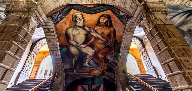 SanIldefonsoMx's tweet photo. Entre los grandes muralistas que #SanIldefonsoMx vio nacer y crecer, se encuentra José Clemente Orozco, quien proyectó el pensamiento de los artistas de la época de entreguerras. Hasta el día de hoy sus creaciones son representativas del arte pictórico mexicano. https://t.co/VHqovpS6DV