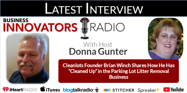 cleanlots's tweet photo. Cleanlots founder Brian Winch shares how he has “Cleaned Up” in the parking lot litter removal business. Listen here: https://t.co/5iHUbTcFkg @donnagunter https://t.co/Cz4UyykZQj