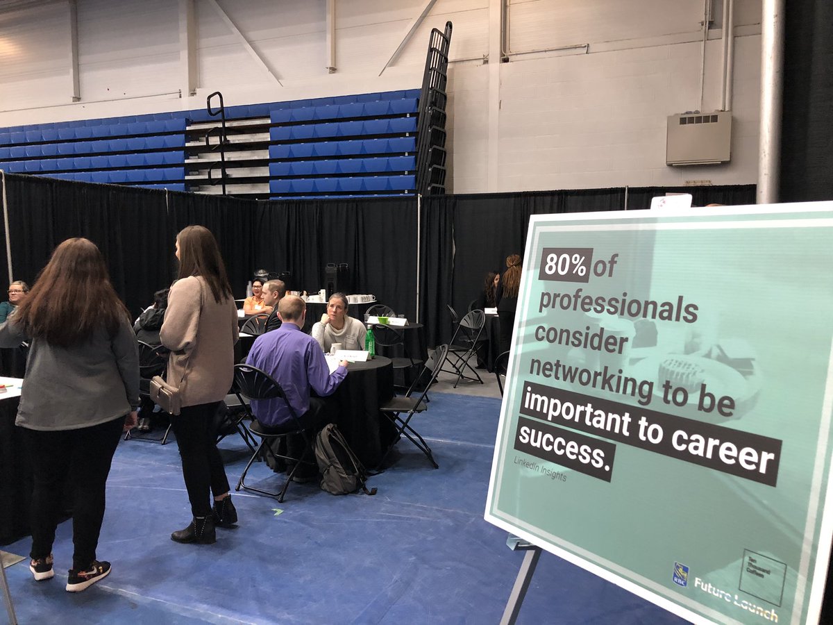 OT_alumni's tweet photo. The @10kcoffees mentorship lounge at the #OshawaJobFair is a hit! Alumni and students from @ontariotech_u &amp; @durhamcollege are being matched up based on their program cluster. #networking https://t.co/kMxqKjiOuN