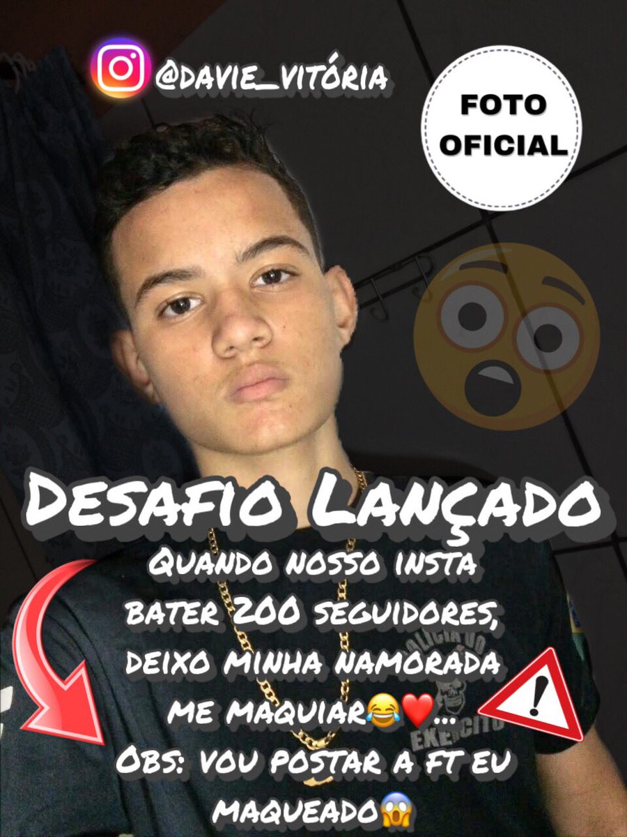 davi_ytb's tweet photo. ⚠️Desafio lançado⚠️😱 https://t.co/dTXouPXcqt