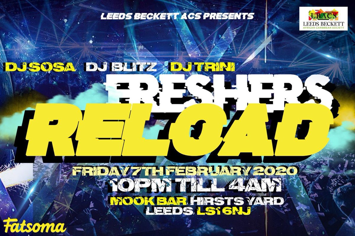 RELOOOOOOAD IT!
Get your tickets for our office Refreshers event: RELOAD💥💥

fatsoma.com/mobile/product…