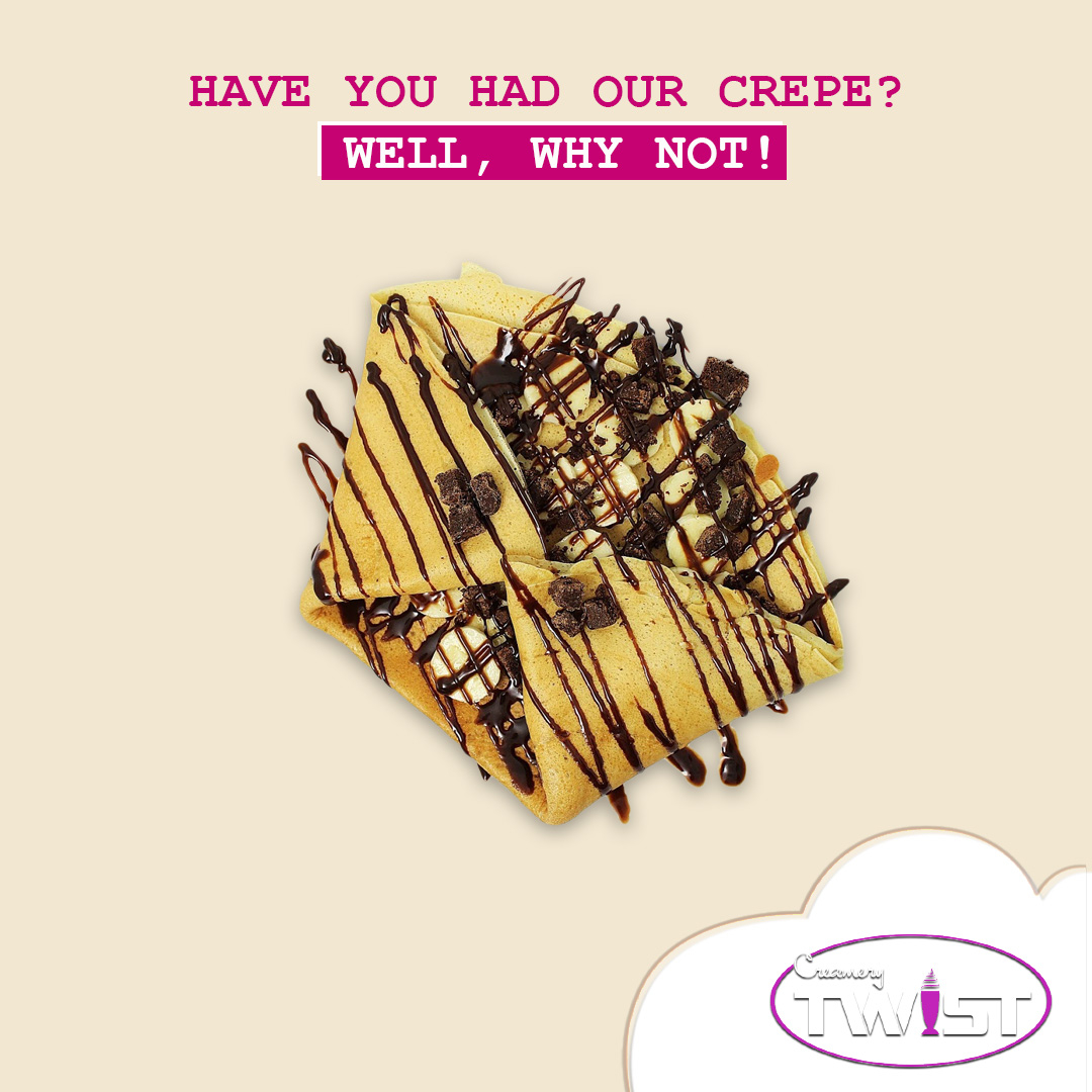 Have you tried the Brownie Boom Crepe?

#creamerytwist #dessertparlour #romford #essex #sweettooth #londonfoodies #foodblog #foodporn #romfordeats #essexeats #foodpic #instafood #foodstagram #dessert #icecream #sundaes #crepes #brownie