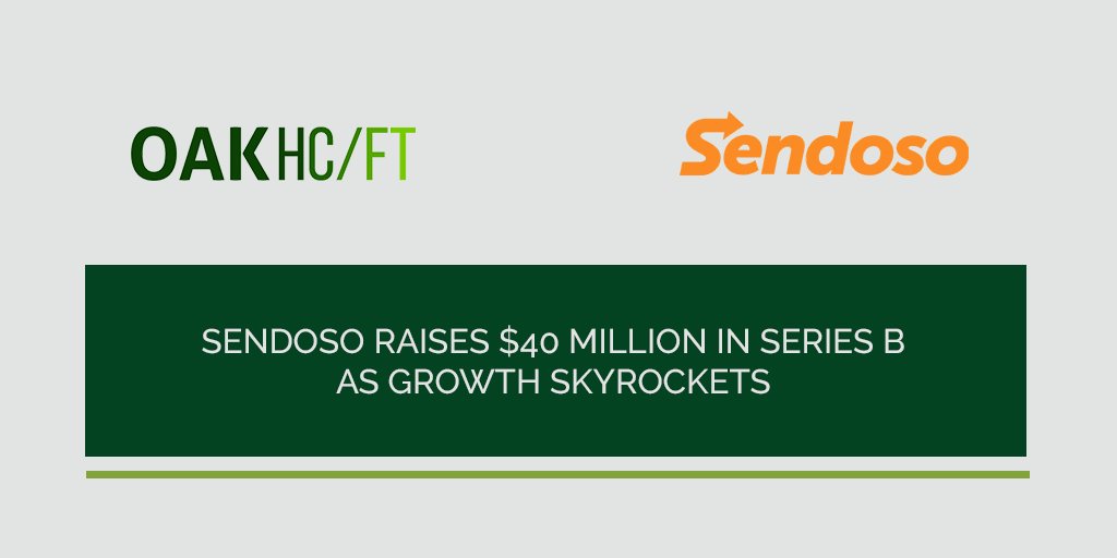 oakhcft's tweet image. Pleased to announce that we have led a #SeriesB funding round in @Sendosohq, the leading sending platform. We are excited to back the entire Sendoso team as they continue to provide innovate solutions that help businesses thrive. prweb.com/releases/sendo…