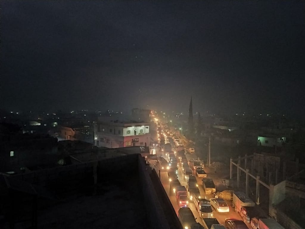 New displacement from Idlib towards the Turkish border