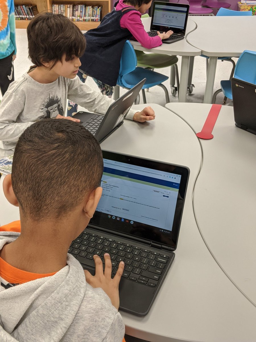 Success!  2nd grade honing their library skills.  Students in <a href="/MissFoulkes2/">Sarah Foulkes</a> class learned how to access #follettdestiny to search the catalog and then locate books on the shelves.  Yay! <a href="/WyomingElem/">Wyoming Elementary</a> @FollettLearning