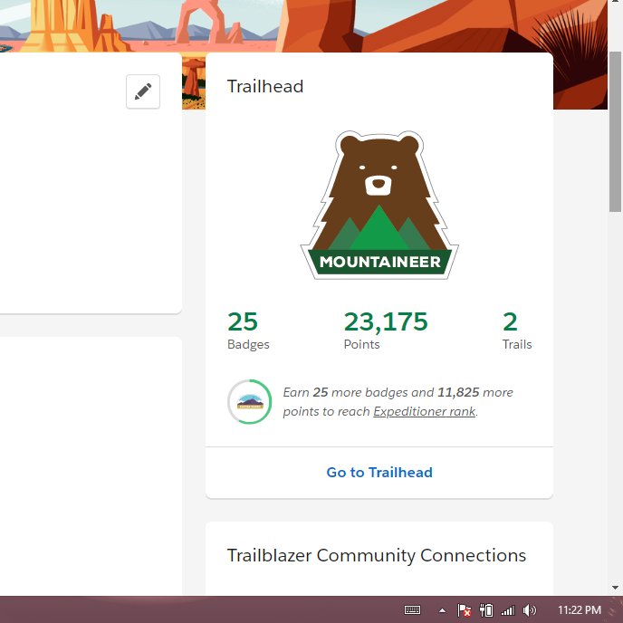 The Customize a Sales Path for Your Team badge on @Trailhead (4th Badge of the day) the journey to @Salesforce is progressive #KeepOnLearning #FacingChallenges with lot of #persistent and #patience guided by @reddy_mrp  Sucessfully earned #25Badges #Mountainer 🥳🥳