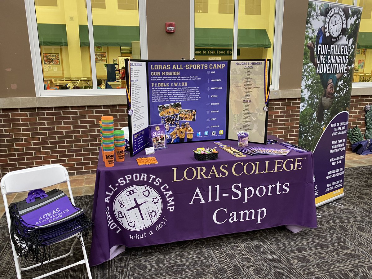 Great to be back at the Elmhurst District 205 Summer Recreation Open House @ York Comm HS.  An awesome event every year. <a href="/LiveThePaddle/">Loras All Sports Cmp</a> #lorasallsportscamp #lorascollege