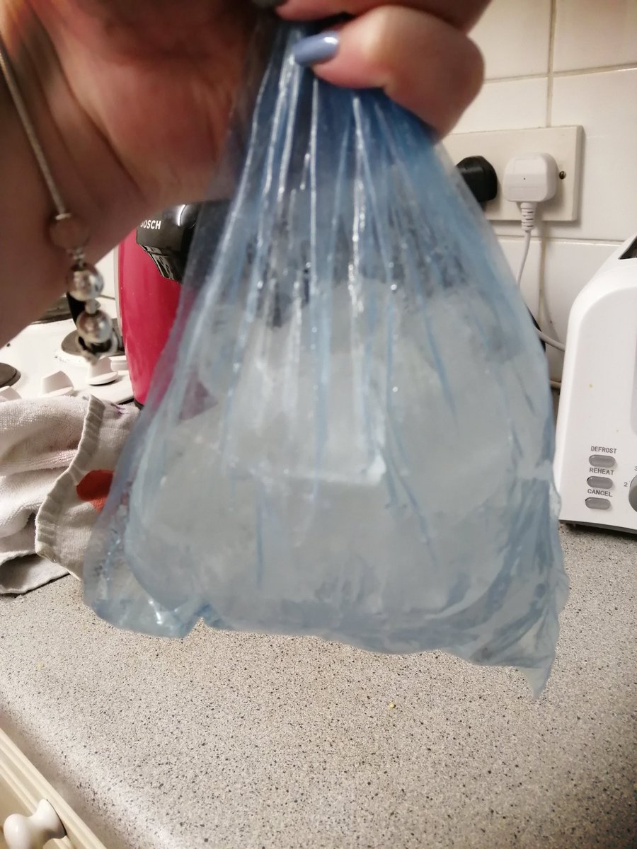 You know you're meant to shake out the ice so it becomes its own bag right???
Because I just did this in front of my flatmates and she's in shock