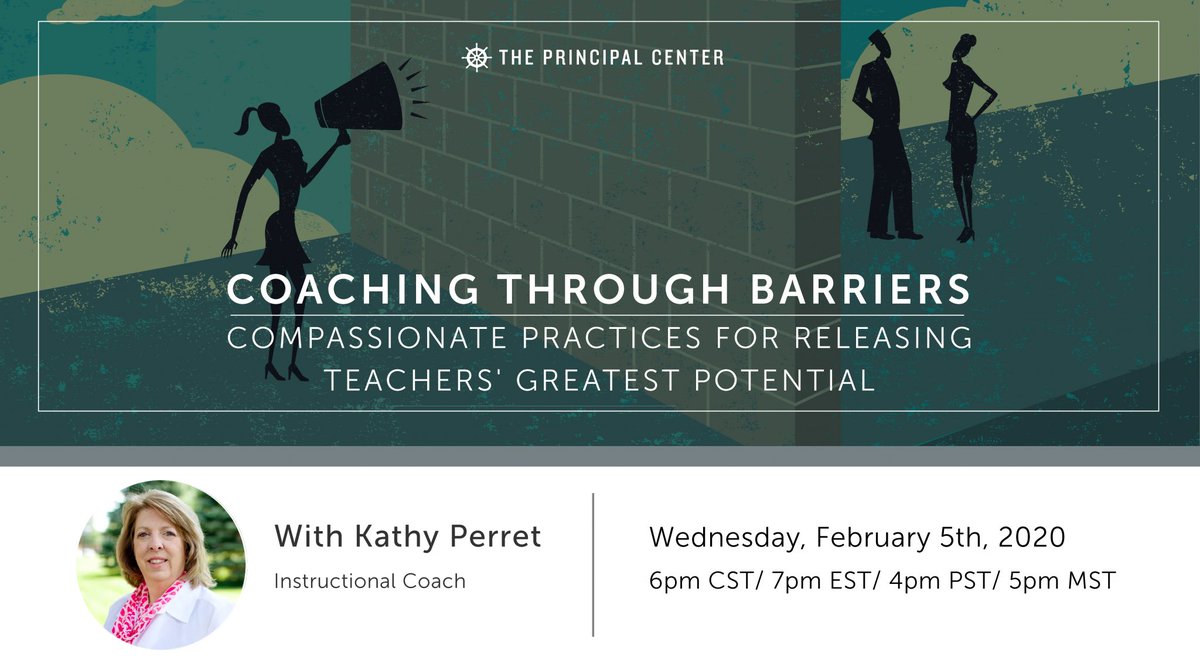 KathyPerret's tweet image. I hope you can join me for this free webinar on Wednesday, Feb. 5 at 6pm CST. principalcenter.com/barriers/ This will be a sneak peek of the full day @ASCD #empower20 pre conference that @kennycmckee and I are doing Mar. 13
#educoach #iatlc #iaedchat #instructionalcoach