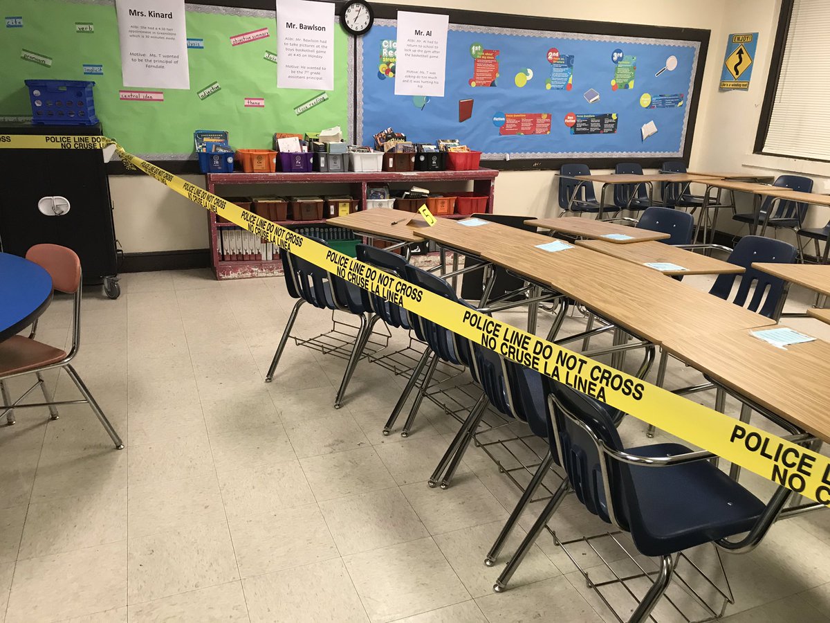 HVarrasse's tweet photo. #ARClaunch Success!!! The kids loved it and were so excited to solve the crime!!! https://t.co/jlRdRHZnqK