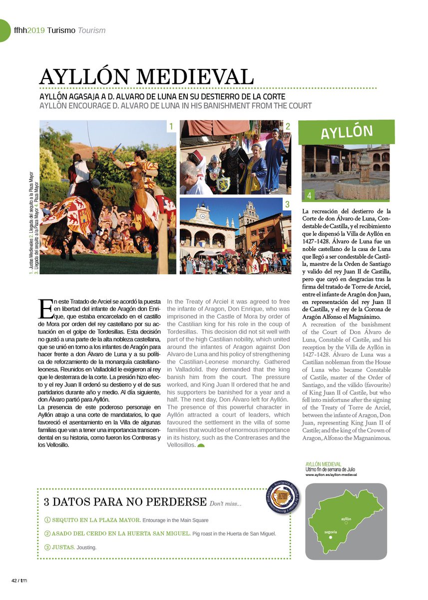 aefrh_'s tweet photo. Taxi Magazine nº121!!! Ayllón Medieval.
Ayllón Medieval, protagonistas del nuevo número de Taxi Magazine!!! Más info en: https://t.co/VUy50cwntC
#ayllonmedieval #segovia #aefrh #cefmh #recreacioneshistoricas #fiestashistoricas・・・
https://t.co/NnPnRtp1aq
@ayllonmedieval https://t.co/maauwsEOIW