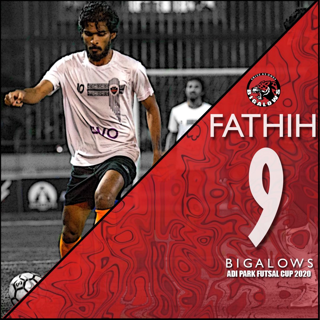 Bigalowsmv's tweet photo. Introducing our team for Adi Park Futsal Cup 2020, Player 2/10.
Jersey Number 9️⃣ - Ali Fathih
#Bigalows #APFC2020 #RiseAsONE https://t.co/ulqCoD5ET1