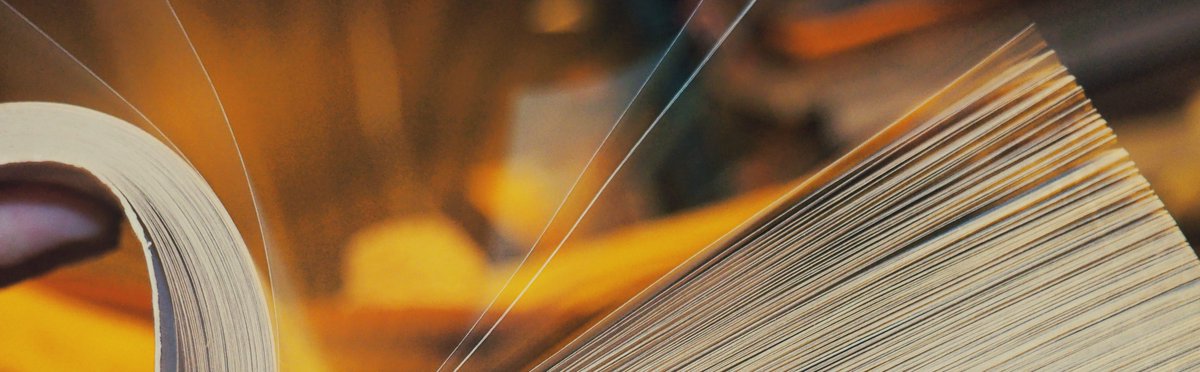 Photo of an open book