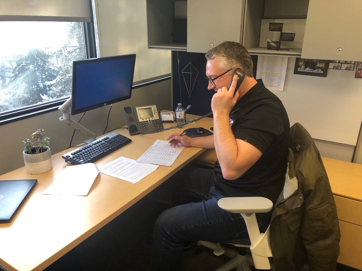 albertacancer's tweet photo. Today on #WorldCancerDay, staff from @DoullSite @CapstoneCanada are calling some of our regular donors to thank them for their generous support. We think you are wonderful!  
 #TheCostofCancer https://t.co/9zJm88JU67