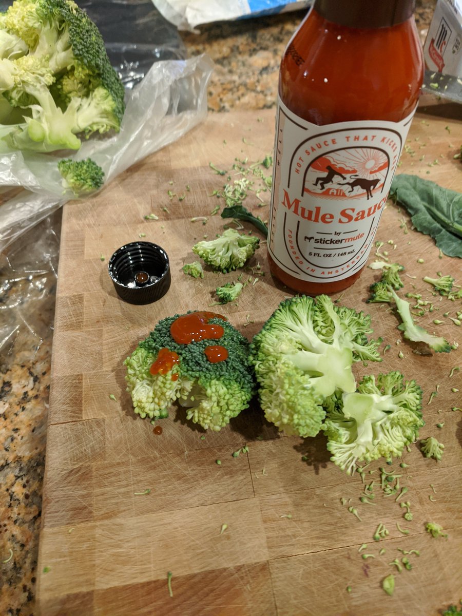 Broccoli never tasted better <a href="/stickermule/">Sticker Mule</a>