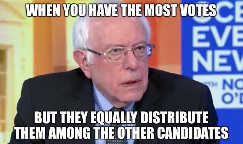 HarryBallsack71's tweet photo. I wonder if he’s feeling the bern this time around? #BernieSanders #FeelTheBern #IowaGate #IowaFiasco #IowaCaucusDisaster #DNCRigged #DNCisCorrupt #DNCFail #dncfraud https://t.co/ZGsMlG1a7a