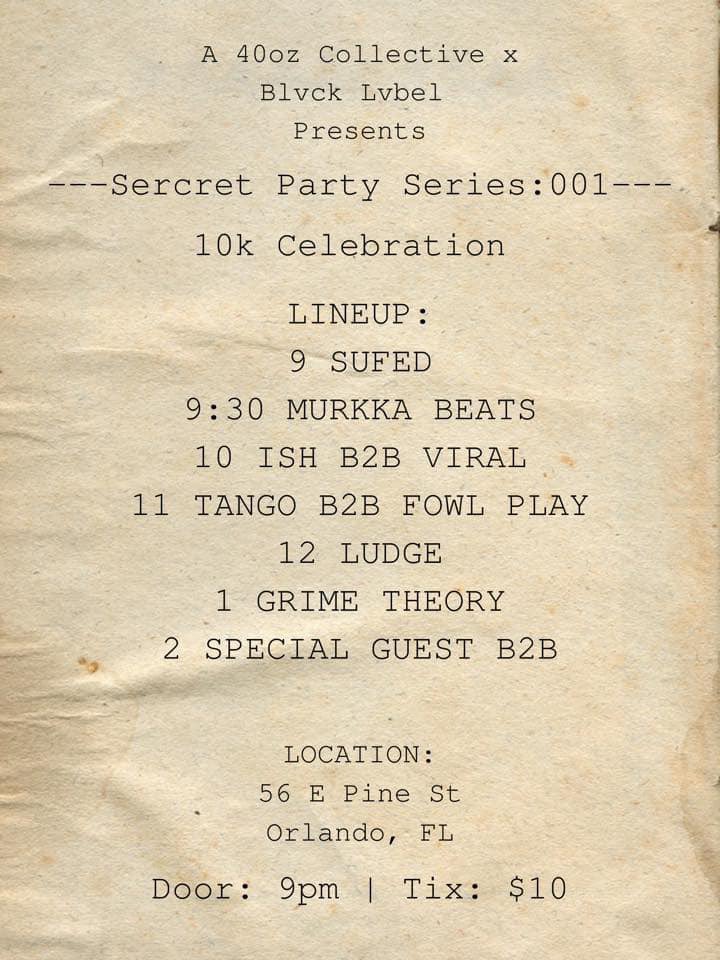 forsel_us's tweet photo. TONIGHT!!! 

we’re celebrating @a40ozcollective 100+ releases, 10,000+ followers, and 1,000,000+ streams by bringing some of the hottest artists right now 

you do not wanna miss this!

.:. LINEUP/LOCATION .:. 
     .:. TICKETS $10 .:. https://t.co/kg389Z93lH