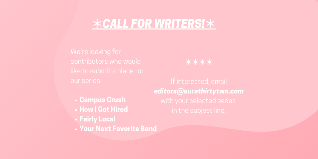 aurathirtytwo's tweet photo. ⚡️CALL FOR WRITERS ⚡️ CLICK FOR DETAILS #shareyouraura https://t.co/gk8z9eE8LQ
