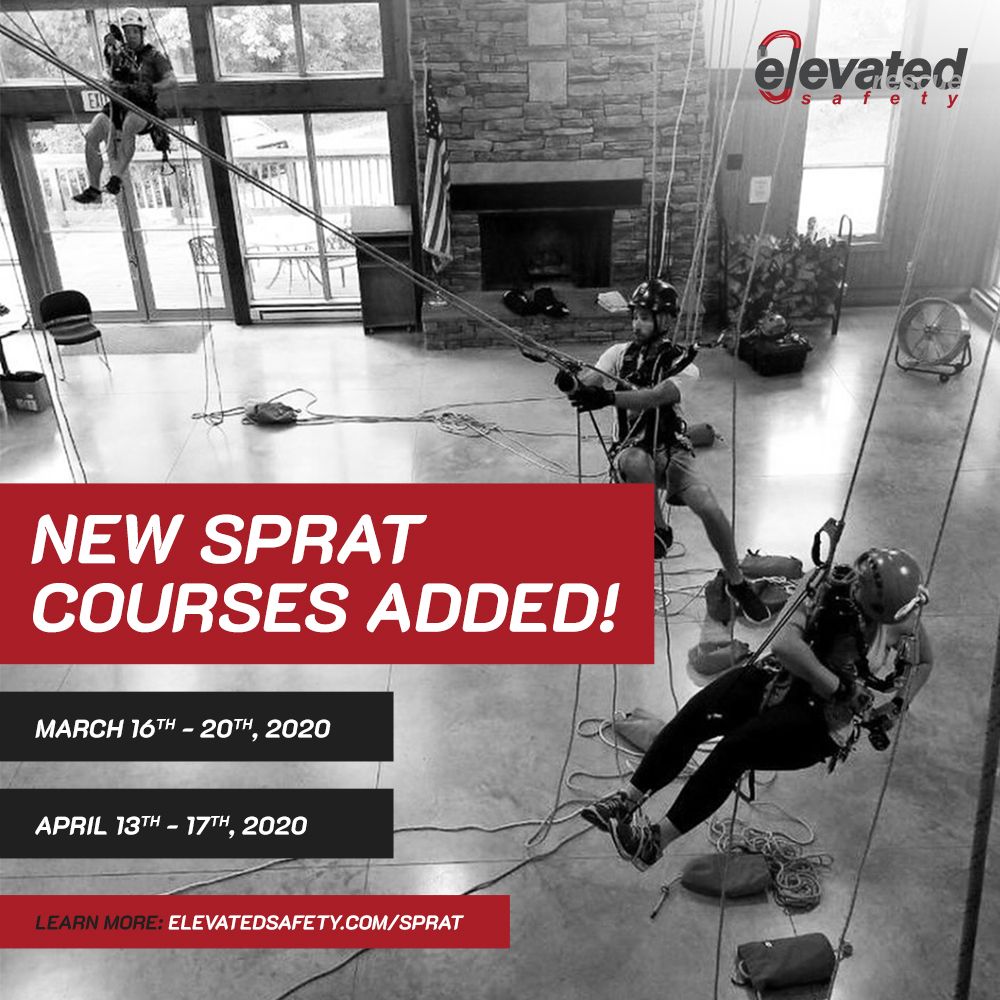 elevatedsafety's tweet photo. Two new SPRAT course dates have been added. Check out our website for more details: https://t.co/8Sdu5RISPp #sprat #spratcertified #spratcertification #spratcert https://t.co/MO1kEHi53I