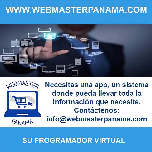 webmasterpma's tweet photo. Necesitas una apps para su empresa o negocio. Visitanos en https://t.co/OYmDyBqVkJ o escribenos a info@webmasterpanama.com
#Panamá #PaginasWeb #Website #Apps #DesarrollodeProgramas #Programas #Empresas #NegocioenPanama https://t.co/f3nBZqJ7jp