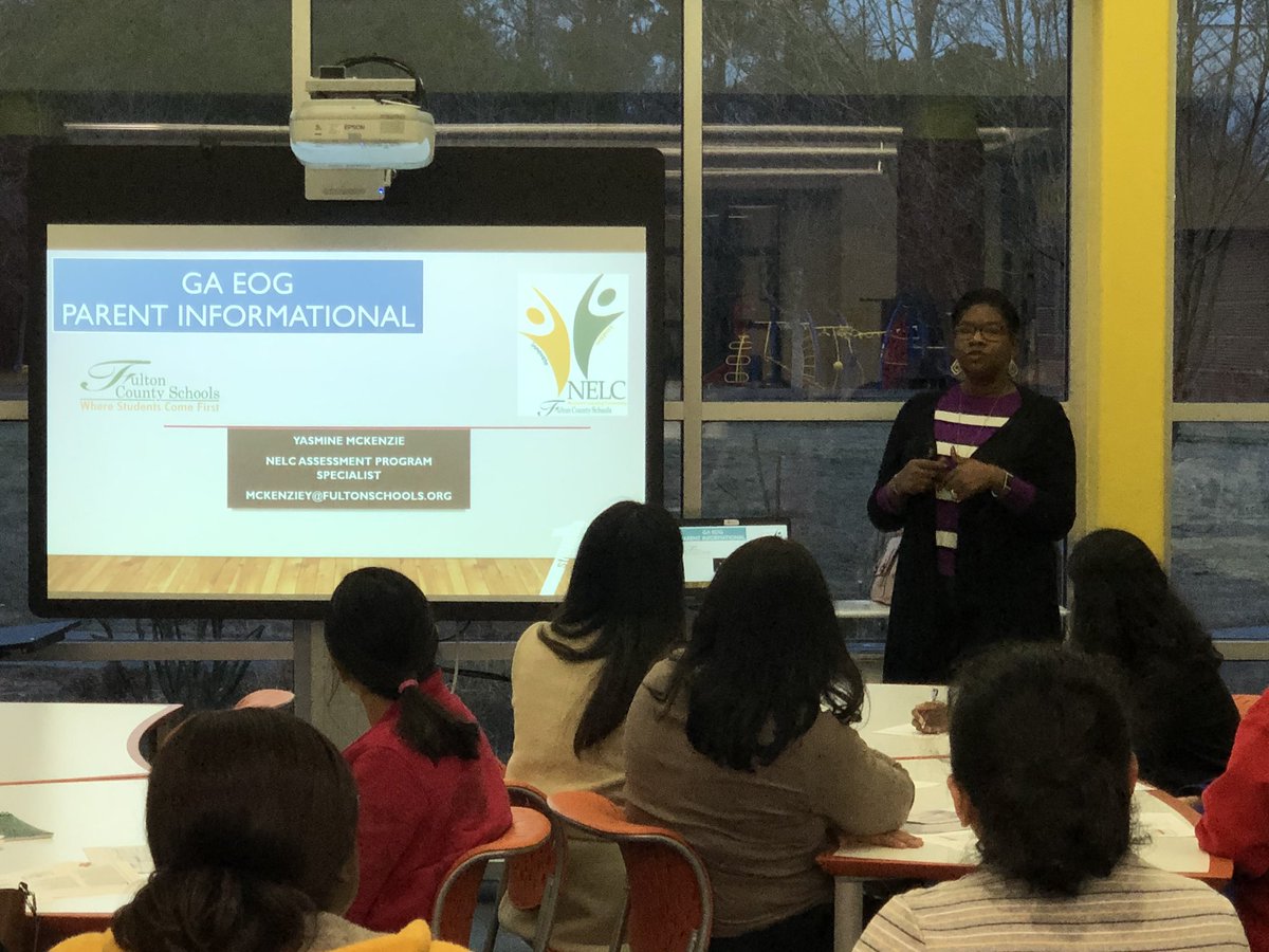 WilsonCreekES's tweet photo. @ygs_mck is currently sharing important information to our parents about the Georgia Milestones Assessment! #powerofWcEs #amazingturnout Thank you, parents, for teaming with us! @CorrigantTim https://t.co/zBKjAR2onT