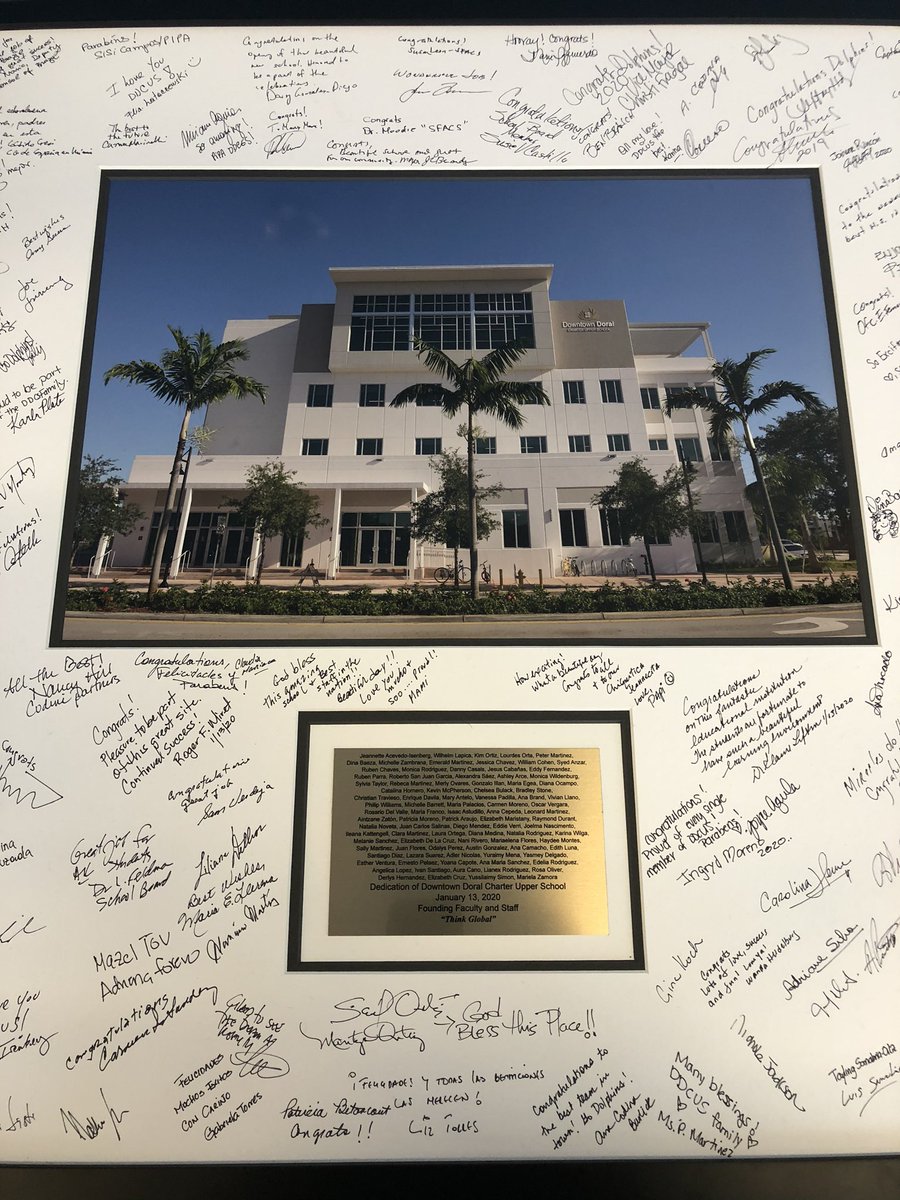 Pleasure to attend the ground breaking ceremony for DDCUS. Thank you for the vision of a great educational facility. <a href="/MDCPS/">Miami-Dade Schools</a>