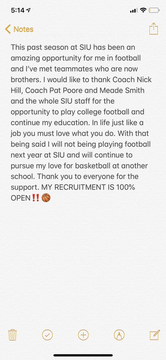 averytaggart33's tweet image. Recruitment is open‼️ Thank you SIU.