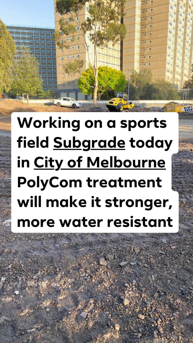 Whooo - making it good in #melbourne #sportsfield #stabilisation #innovation #engineering