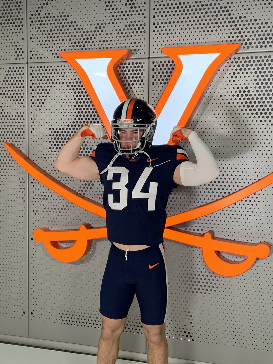 LoganKotter's tweet photo. Honored and excited to announce that I am committed to continuing my education and football career at 🔹🔸UVA🔸🔹as a preferred walk on after serving my LDS mission #GoHoos #HoosRising #TheStandard @CoachBruton https://t.co/wwYJgiei8Q