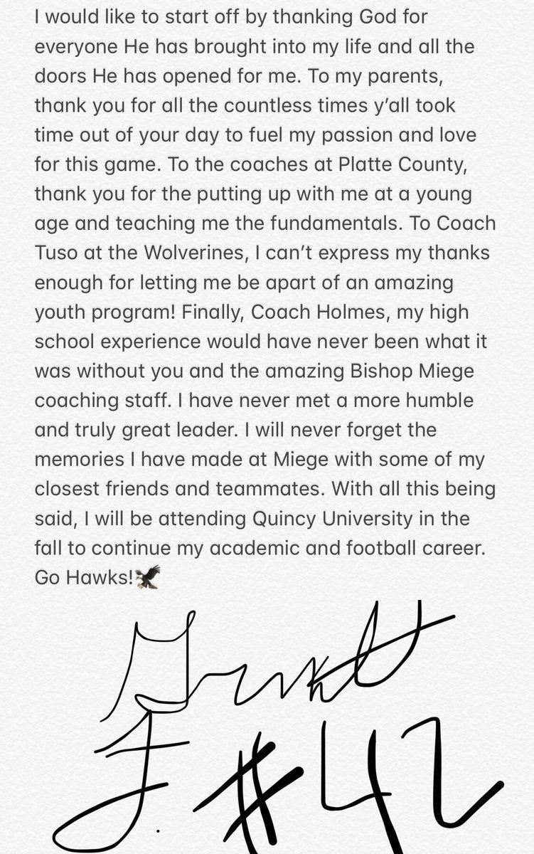 Committed🙏  Thank you <a href="/CoachLeppke/">Mitch Leppke</a> @GaryBassQU <a href="/coachjonholmes/">Jon Holmes</a>