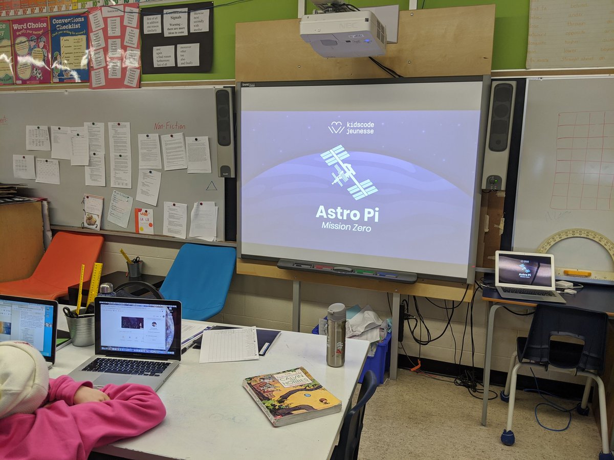 KcjZoe's tweet photo. Astro-pi mission zero launches 🚀 in #calgary sent some great coded messages to space #raspberrypi #kids2030 #iss #codecreatecelebrate @KidsCoding https://t.co/2GwZ3qXJB6