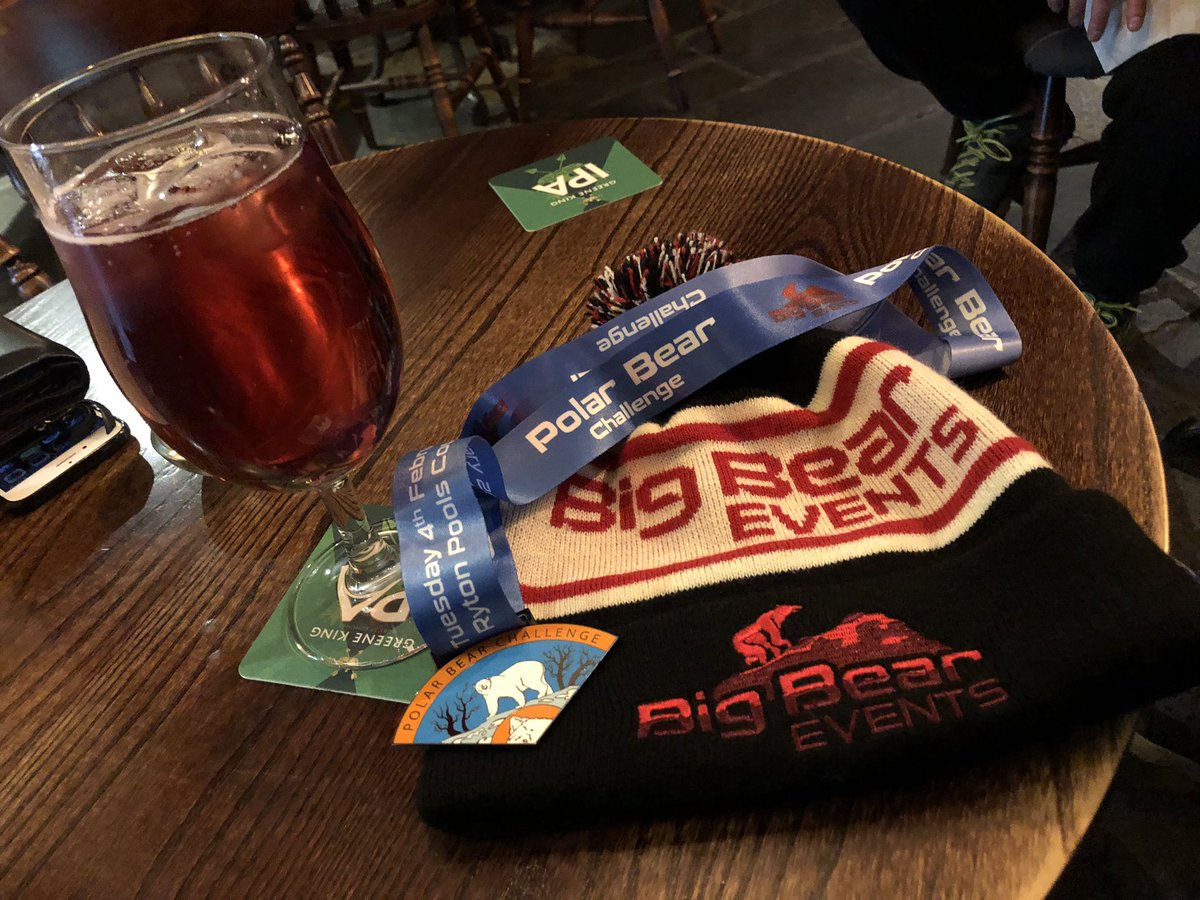 binkybunny7's tweet photo. Bit of a struggle today but pleased to have ticked off 16.5 miles at @Bigbearevents1 #PolarBearChallenge ... no pirates spotted but plenty of laughs with friends #HappyRunning #NeedSleepNow 🏴☠️🏃🏼♀️😴🏅🐻❤️ https://t.co/sJmxNuCPkW