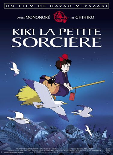 Kiki la petite sorcière, écrit et réalisé par Hayao Miyazaki  Projeté chez moi