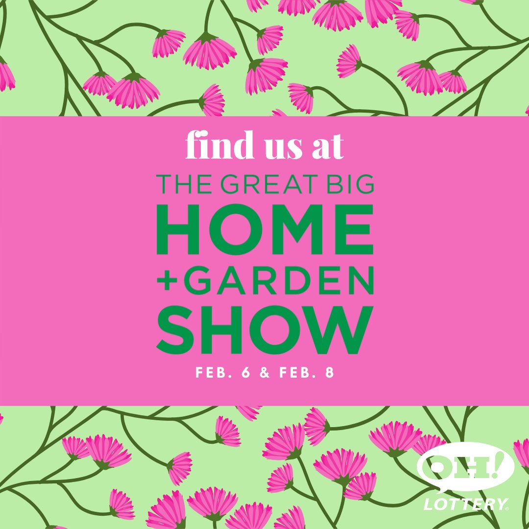 Find us <a href="/GreatBigShow/">Cleveland Home Shows</a> at the IX Center Thursday and Saturday! February 6 is Ohio Lottery day at the show and you could win a free ticket! Find our booth to learn how you could win. Don't forget to bring a non-winning ticket for $5 off admission! 💐