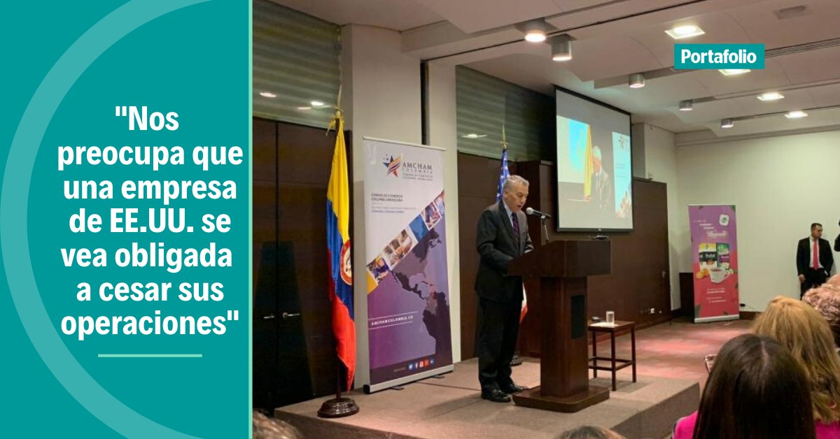 Portafolioco's tweet photo. Dura crítica del embajador de EE. UU. (@USEmbassyBogota) a Colombia por salida de @Uber https://t.co/nWqlzmiRyn https://t.co/VKne2N96aD