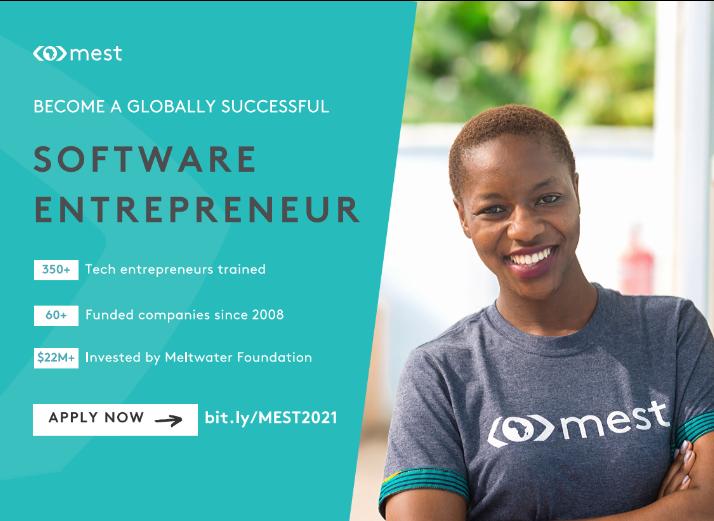 SheCodeAfrica's tweet photo. Here’s your chance to join the next @MESTAfrica cohort of world-class women building world-class tech companies!
We Calling all aspiring #WomenInTech to apply to the @MESTAfrica entrepreneurship training program on a full scholarship! 

#SCAxMEST https://t.co/mF66M6YBHX