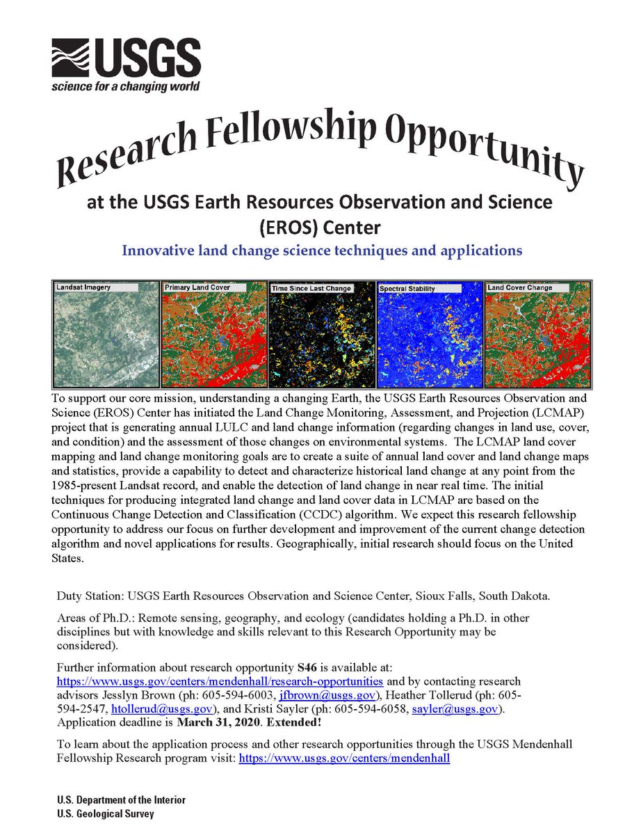 Poster announcing the postion