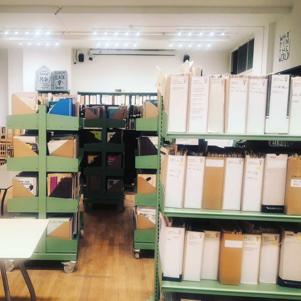 feministlibrary's tweet photo. Tonight the new Library is officially open to visitors for the first time in Peckham!!!!! ❤️✊😊 7-9 - pop in if you're in the area! 
#feministlibrary #feministlibrarynewhome #Peckham #feminism #herstory https://t.co/X2G8YS1ywS