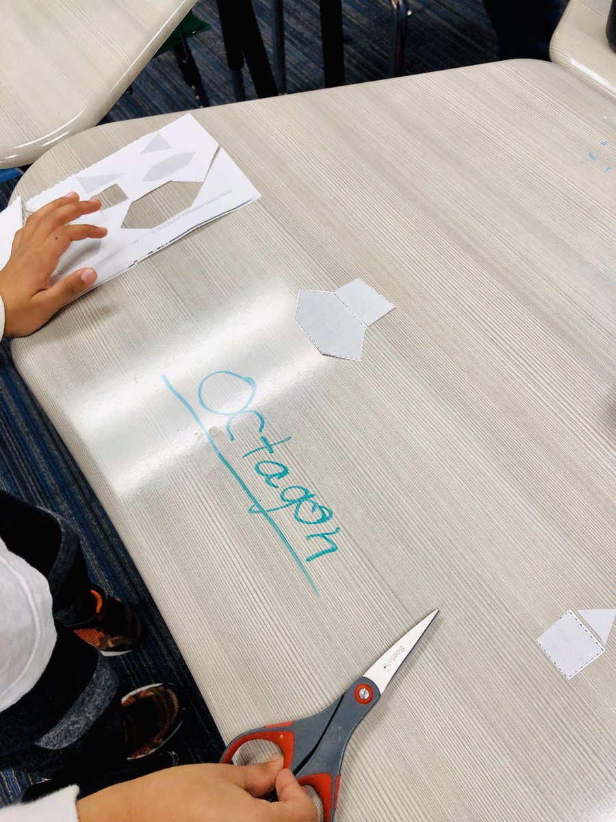 MsSchmidtTeach's tweet photo. We can compose 2d shapes! #geometry #handsonlearning #2ndgrade #GulledgeGators #GoPublic #PISD https://t.co/8acMXSXlSB