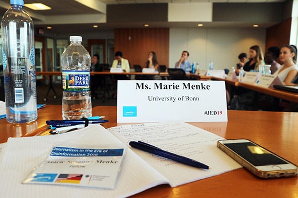 JEDfellowship's tweet photo. In both United States and Germany, the trust society has in news sources has been put to the test again and again. 

Read more in @_mariemke_'s reflections from #JED19 https://t.co/Q8ycOsjKZ0 https://t.co/KWVa16Ln70