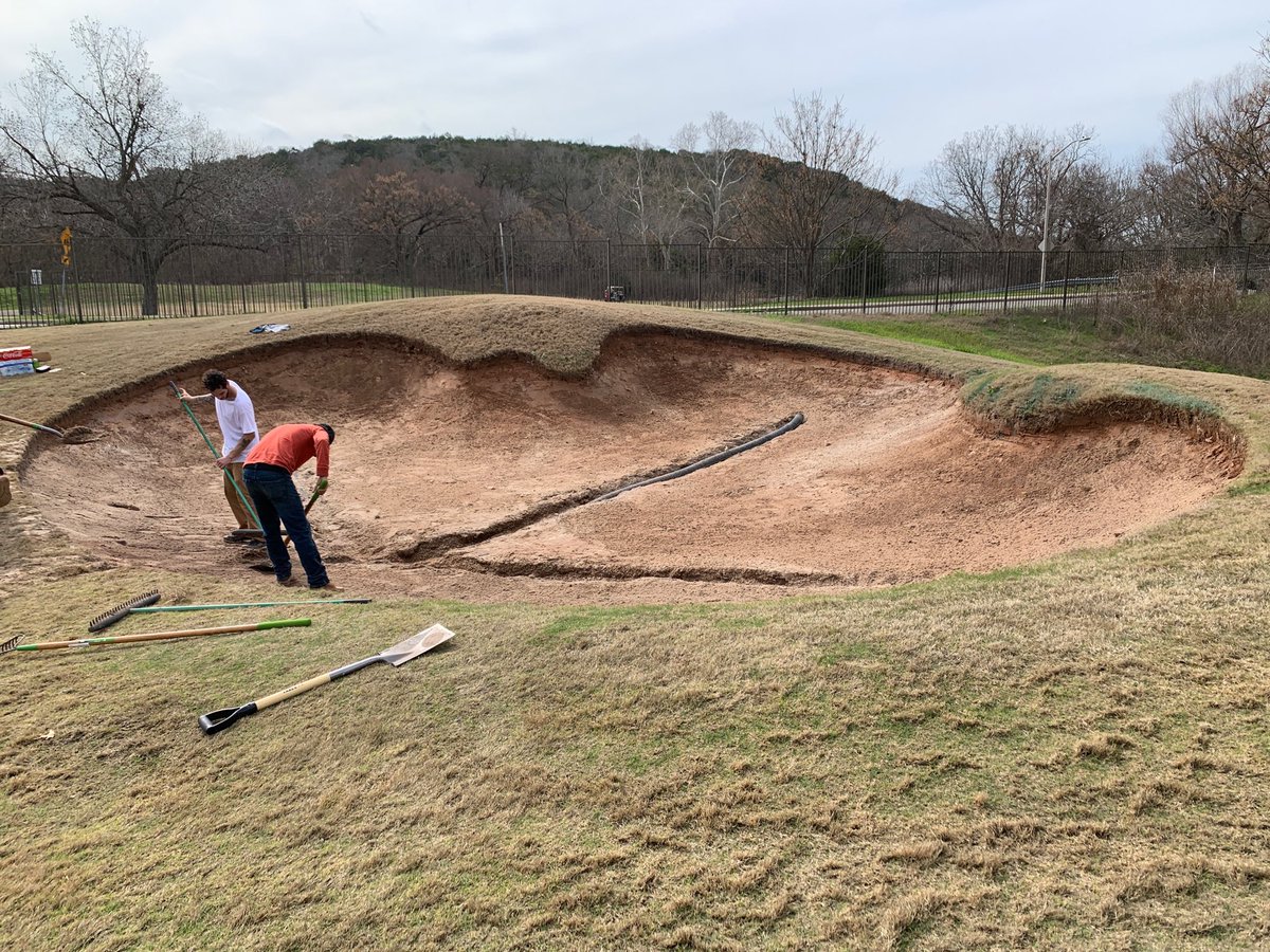 Starting Better Billy Bunker Project at Twin Creek CC in AUSTIN Texas for Arcis Golf
