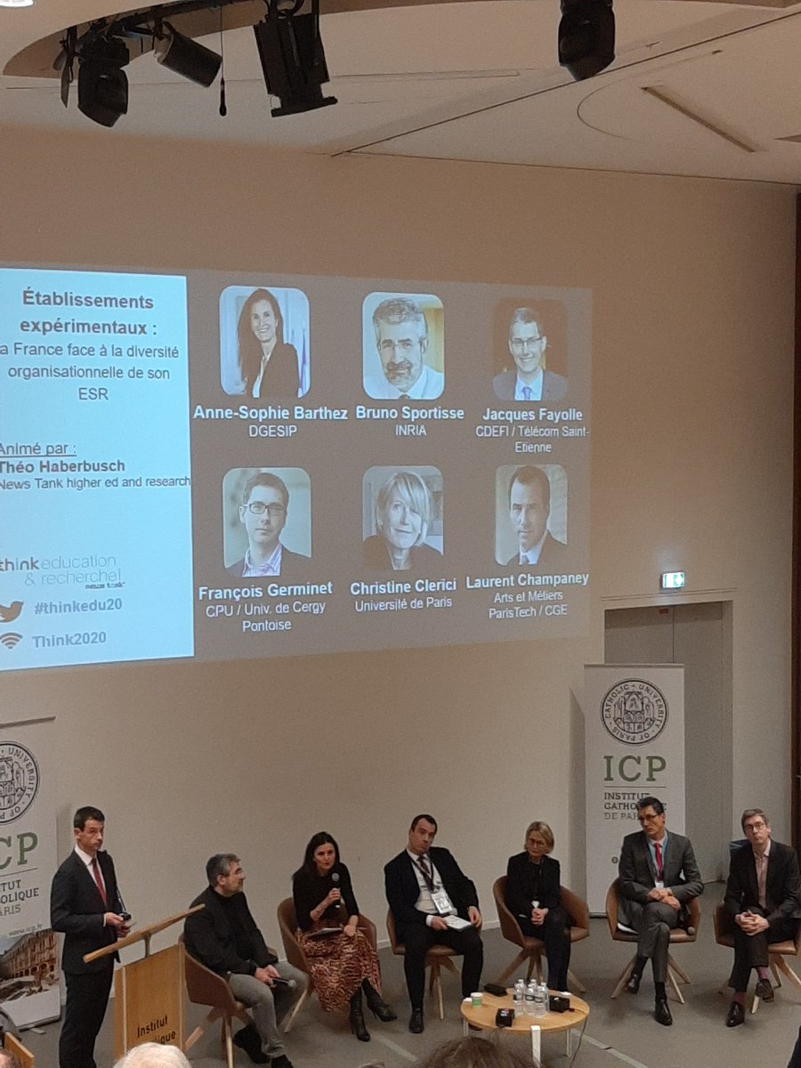 Th_DeTeneuille's tweet photo. #thinkedu20 Débat final avec as barthez, b sportisse, jfayolle, f germinet, c clerici, l champaney @mesri @cdefi @Univ_Paris @UniversiteCergy @ArtsetMetiers_ @inria https://t.co/Wldnh71dUs