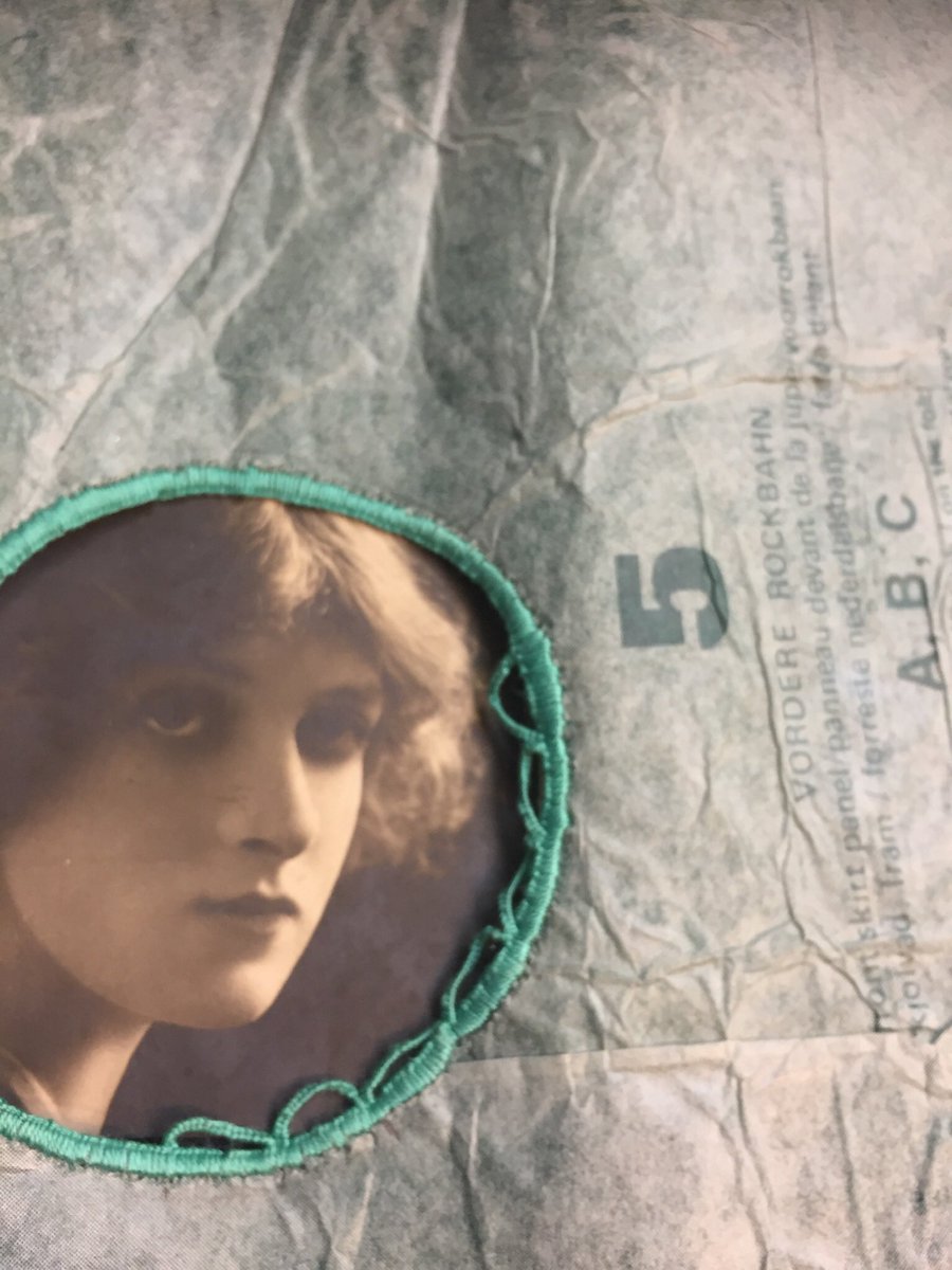 paperjennifer's tweet photo. Revising stitch on turquoise ‘Burda’ dress making patterns....
.
.
.
#jennifercollier #picotstitch #dressmakingpatterns #burdapattern #circlesofstitch #handstitch #stitchedpaper #recycledpaper https://t.co/M97sAO6XGH
