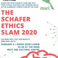 MARL_mb_'s tweet photo. Teams will duel to have the chance to win over the audience and woo our panel of expert judges as they Slam on ethical questions ranging from current issues, hypothetical situations, and mind-bending thought experiments. More info: https://t.co/KWAImvcMOo #Winnipeg #MARLethics https://t.co/DazsBS8gJn