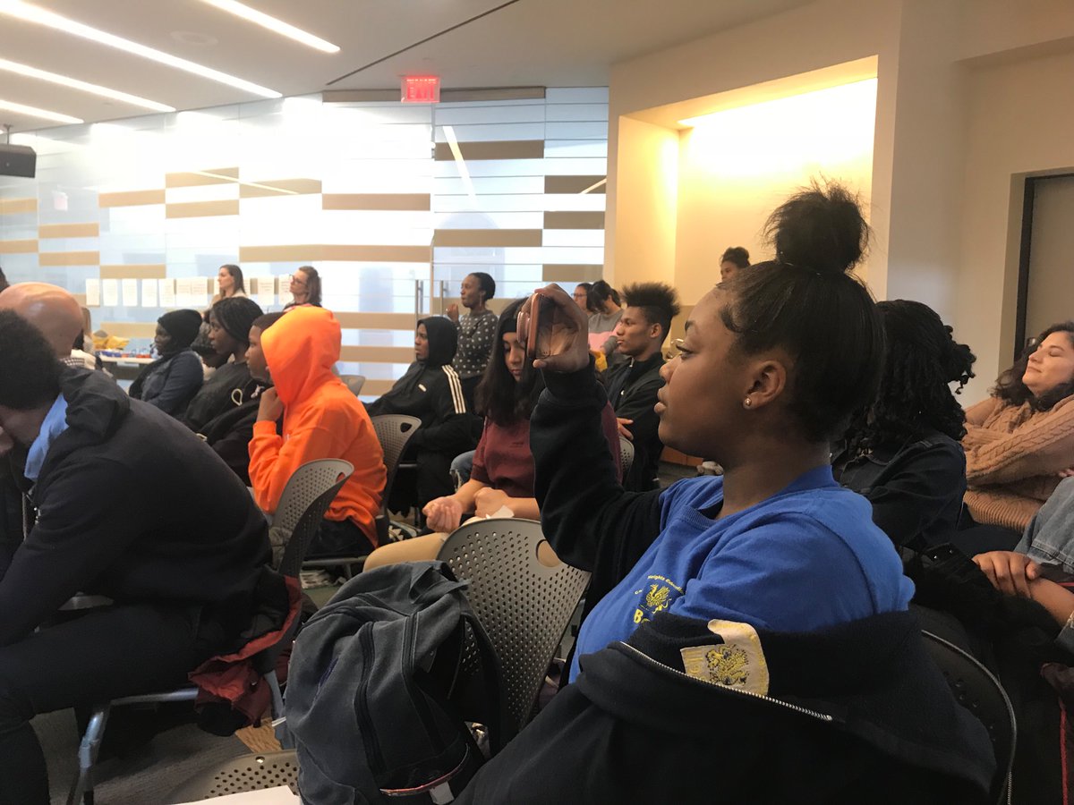CHECDC's tweet photo. @CHECDC high school and middle school students are grateful for @penfaulkner for bringing author and community activist @JasonReynolds83 for sowing knowledge and light! Thank you...#childrenfirst #stopgunviolence #love #Peace #DCPSLibrary #life https://t.co/HprBwPxxVb