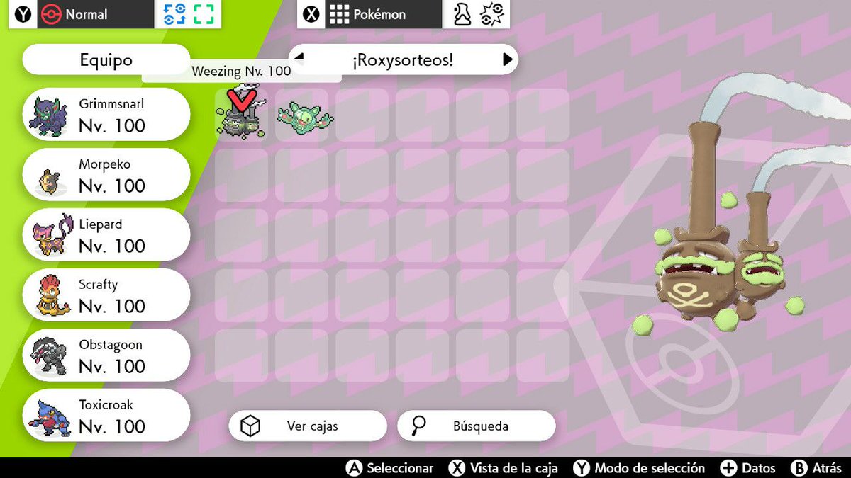 Roxypeko_'s tweet photo. ¡Nuevo sorteo de 24 horas de Weezing y Reuniclus shinys y competitivos!🤘🏻

Requisitos:
-Seguirme: @Roxypeko_ 
-Rt 🔁
-Mencionar a un amigo 🐹

Termina el día 5/2 a las 23:59 hora española⚡

¡En el grupo de telegram hay sorteos diarios y repartos semanales! Suerte🌟 https://t.co/ueQn8pcIVv