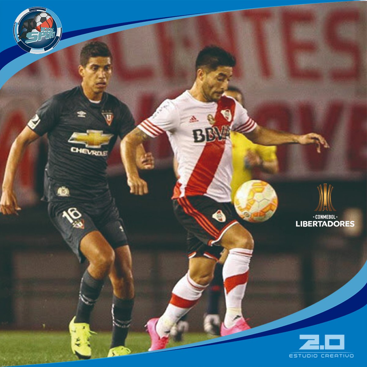 100Sports4's tweet photo. COPA LIBERTADORES 2020 SIN HINCHADA LOCAL PARA RIVER 🇦🇷⚽😲
https://t.co/z3lnNGl6f8
.
.
#futbol #CopaLibertadores #Tas #fallo #final2018 #madrid #river #bocajrs #sancion #hinchada #ldu #100xcientosports #enlascanchas #conlosprotagonistas https://t.co/ZHbtbRTDY4